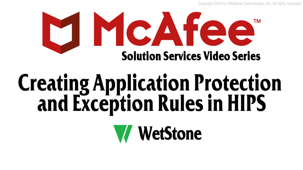 Creating Application Protection and Exception Rules in HIPS