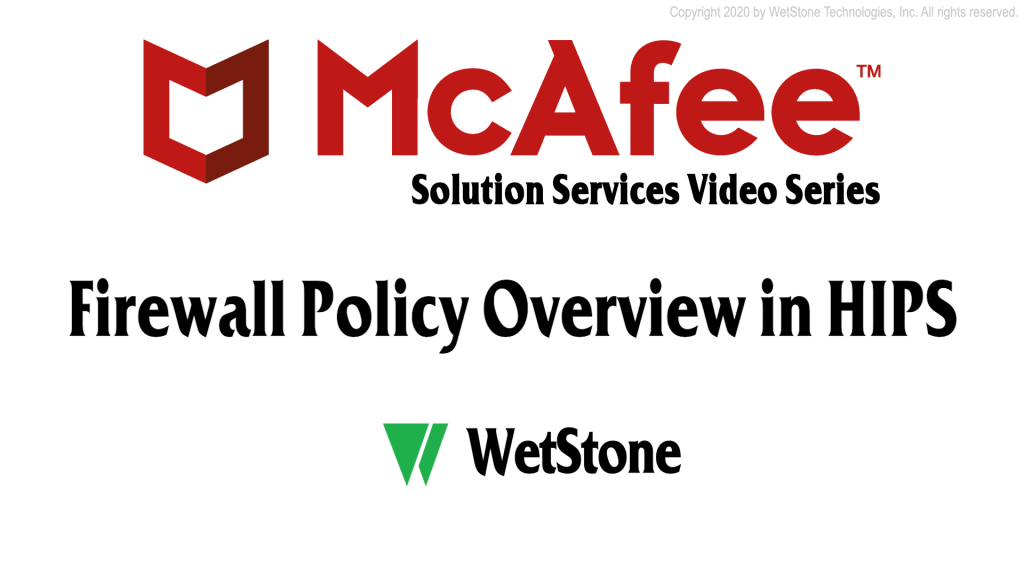 Firewall Policy Overview in HIPS