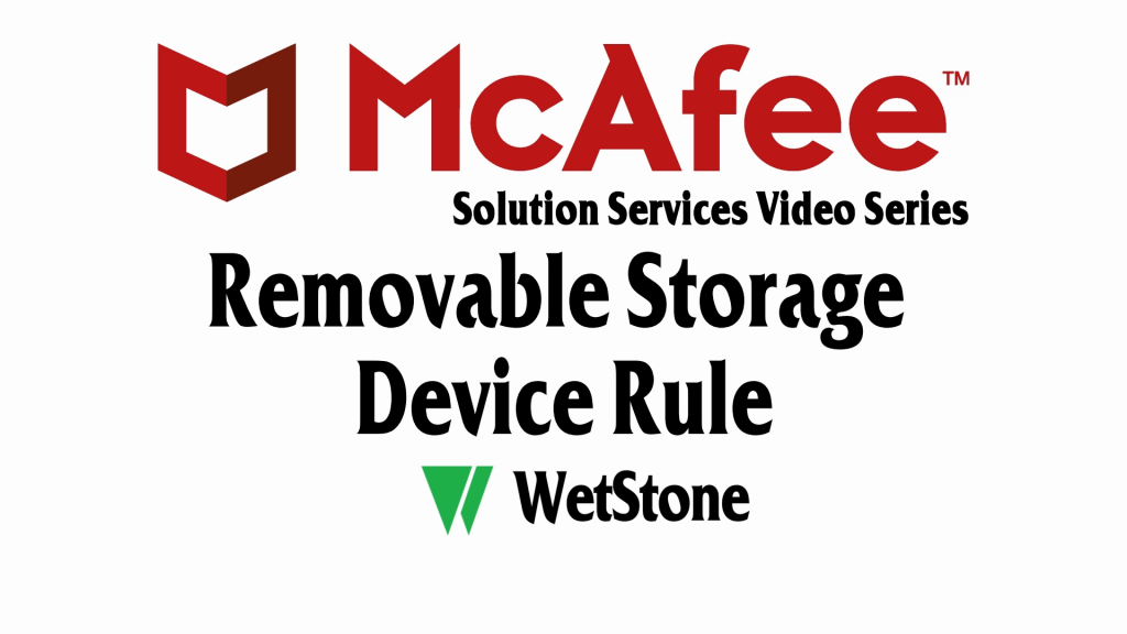 DLP Removable Storage Device Rule