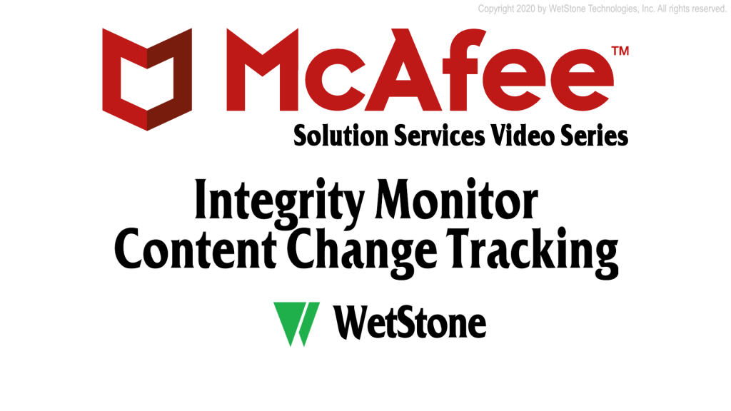 Integrity Monitor Content Change Tracking