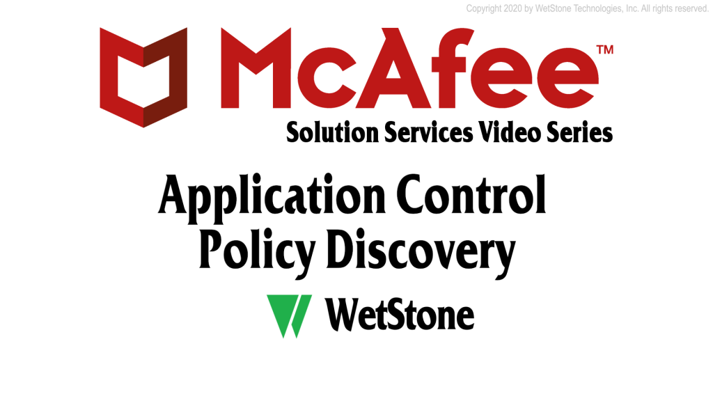 Application Control Policy Discovery