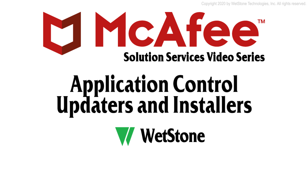 Application Control Updaters and Installers